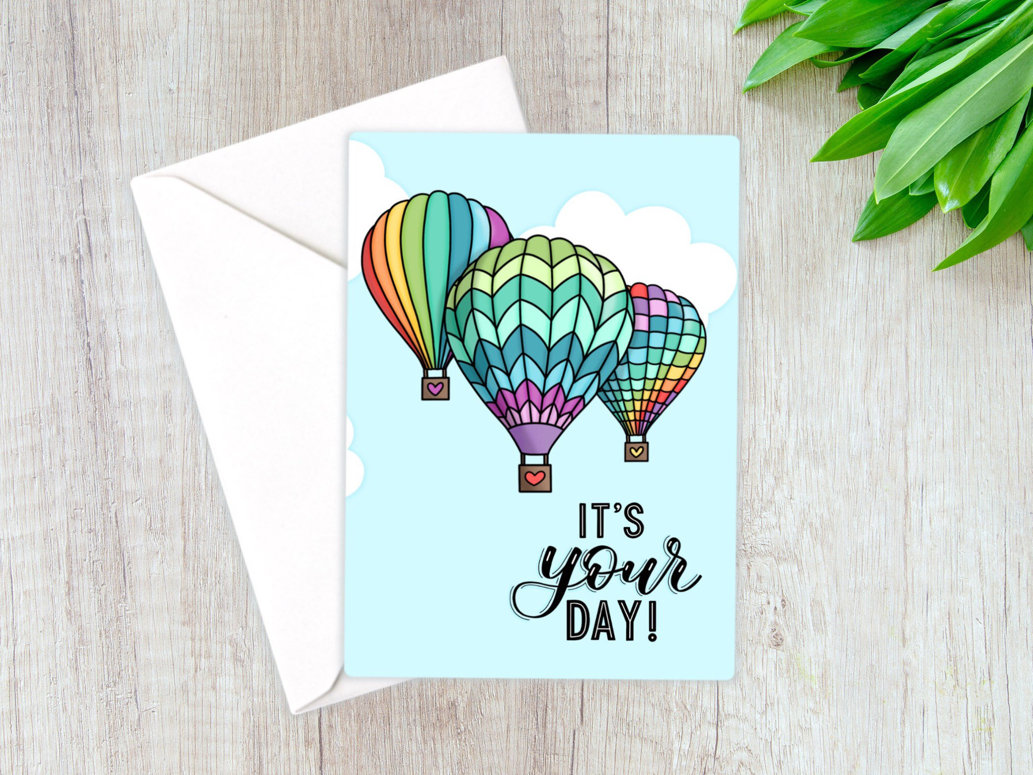 Hot Air Balloon Birthday | Greeting Card Hot Air Balloon Birthday | Greeting Card