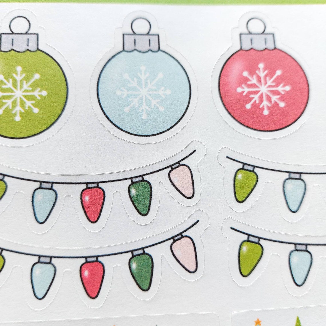 Christmas Stickers / Holiday Stickers / Ornament / BUJO Etsy