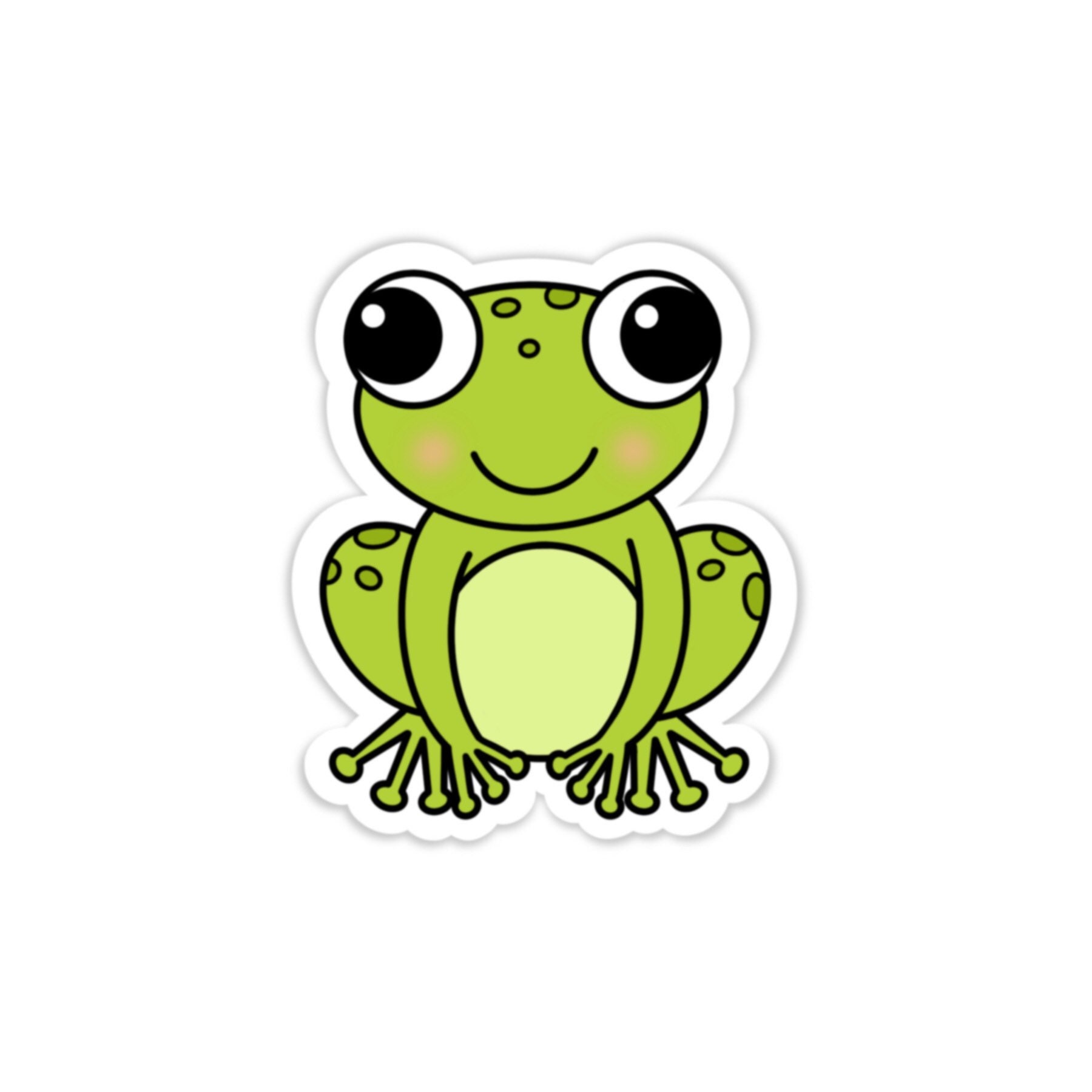 Frog Vinyl Sticker / Die Cut Sticker / Weatherproof Sticker / - Etsy Canada