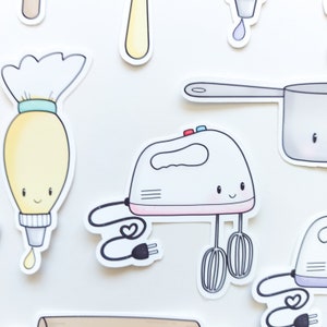 Baking Theme Stickers/ Cooking Stickers / Planner Stickers/ Die Cut ...