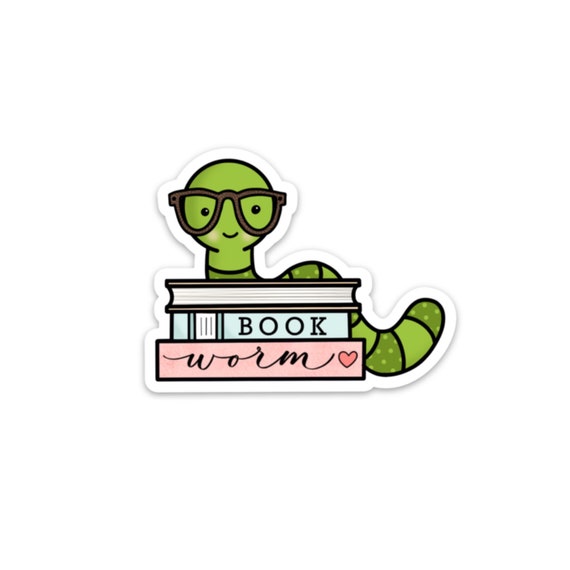 Bookworm Sticker / Book Lover Sticker / Reading Sticker / Die - Etsy Bookworm Sticker / Book Lover Sticker / Reading Sticker / Die - Etsy