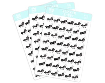 Ant Stickers / Summer Theme / Sticker Sheet / Picnic Ants / Paper Stickers / Life’s a Picnic