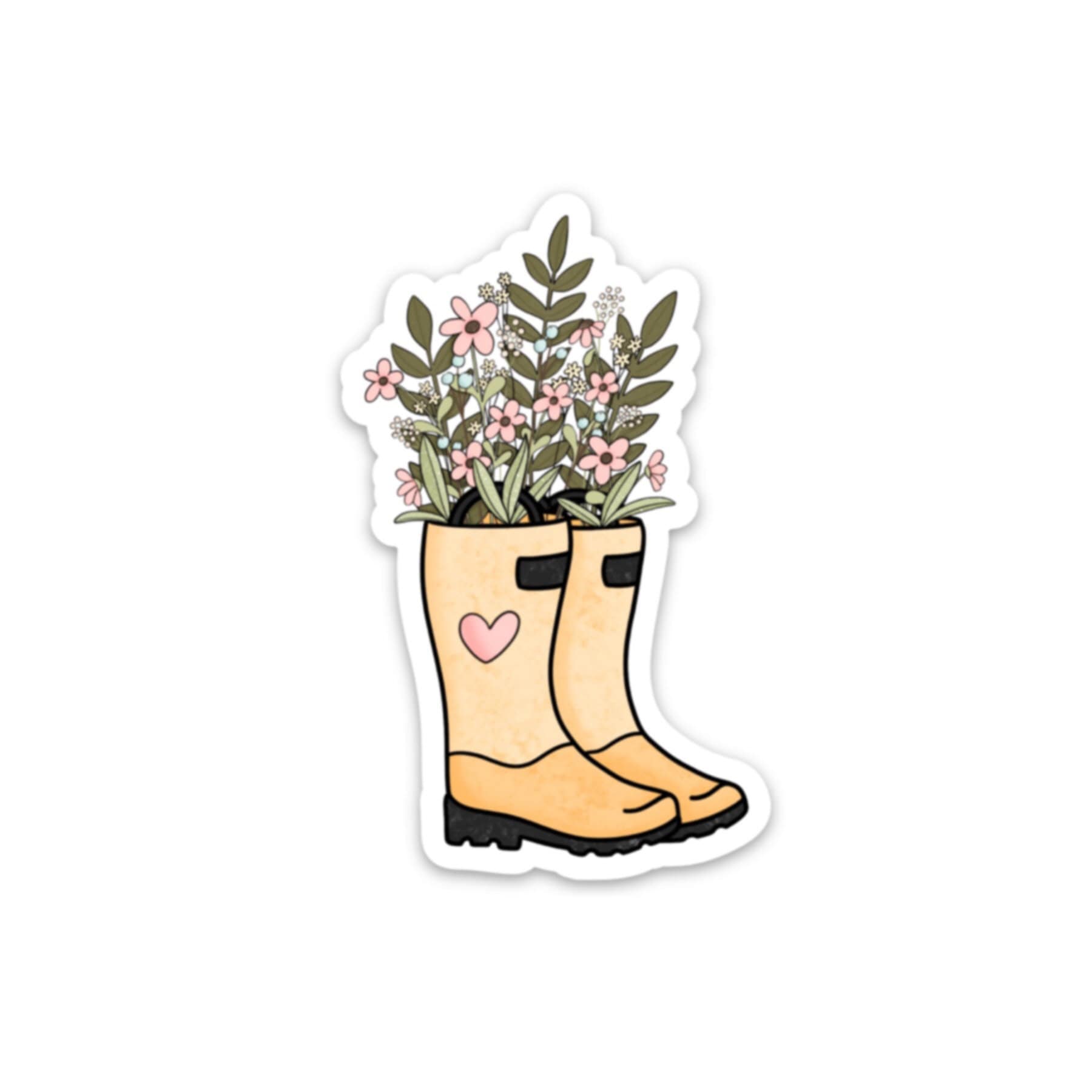 Spring Sticker / Flower Sticker / Rain Boots / Waterproof Sticker ...