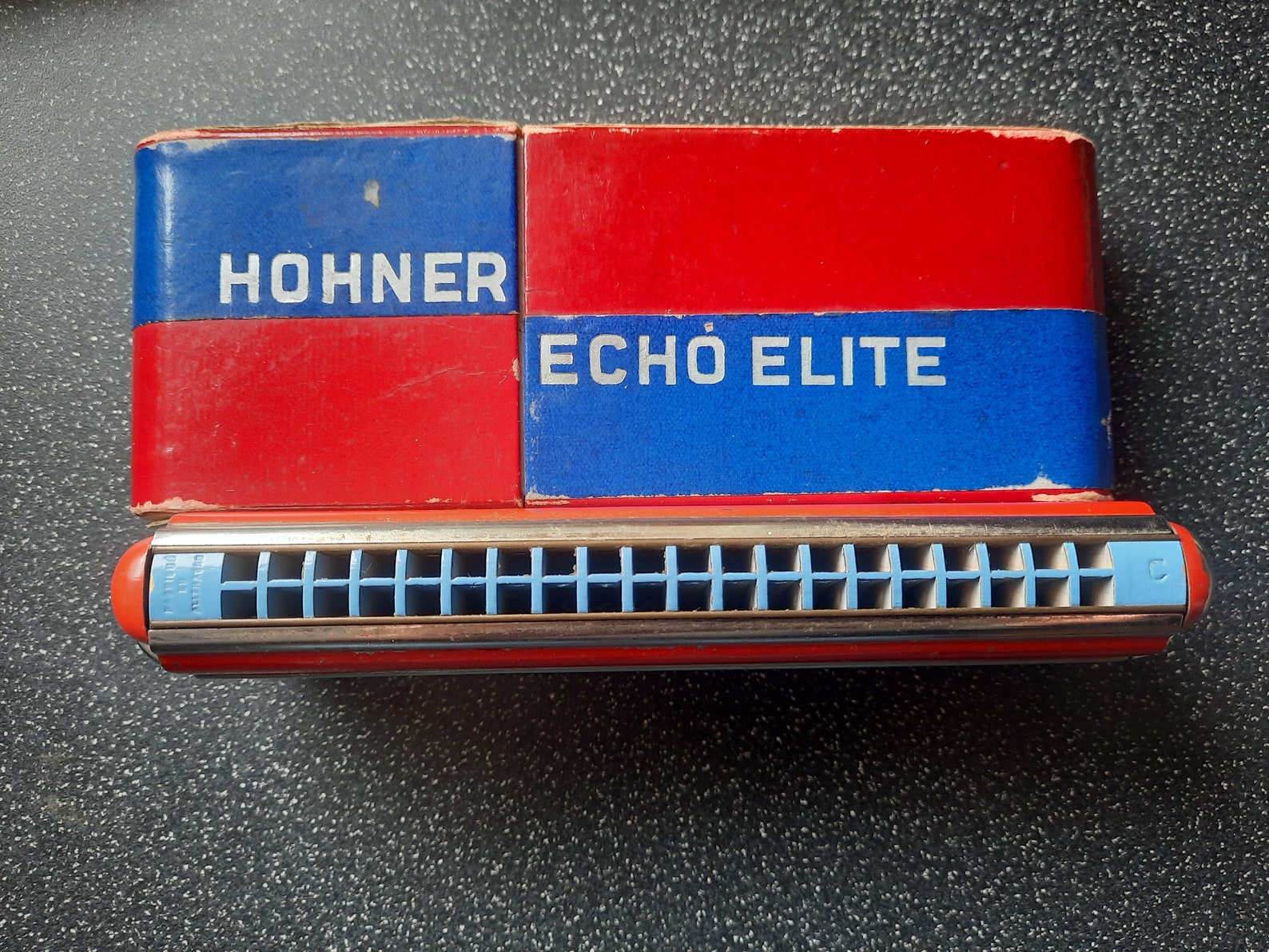 Vintage Hohner Echo Elite Harmonica Etsy