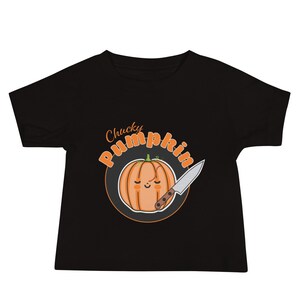 Halloween Chucky Pumpkin Baby Jersey Short Sleeve Tee