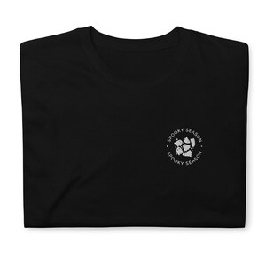 Halloween Spooky Season Ghost Embroidered Short-Sleeve Unisex T-Shirt