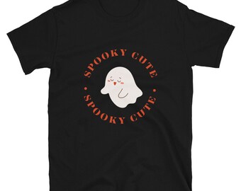 Spooky Cute Ghost Halloween Short-Sleeve Unisex T-Shirt