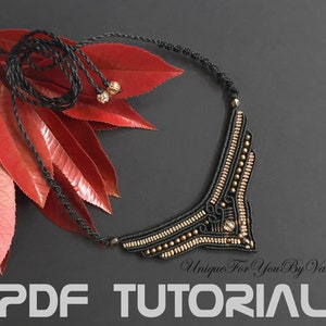 Micro Macrame Tutorial, Macrame necklace pattern, Macrame Jewelry Making, DIY necklace, PDF pattern, Necklace pattern, Ethnic necklace