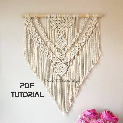 DIY LAYERED MACRAME Wall Hanging Pattern Macrame Photo Etsy Australia