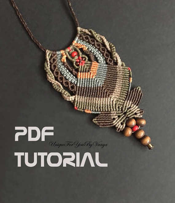 Macrame Ethnic Necklace Pattern, Macrame PDF Tutorial, Necklace DIY Tutorial, Tribal Pendant Necklace, Hippie Chic Necklace, Woven Pendant - Etsy Macrame Ethnic Necklace Pattern, Macrame PDF Tutorial, Necklace DIY Tutorial, Tribal Pendant Necklace, Hippie Chic Necklace, Woven Pendant - Etsy