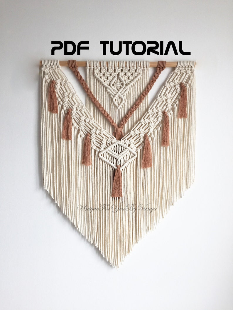 Macrame wall hanging pattern DIY tassel layered wall hanging Etsy