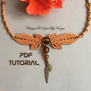 Micro Macrame Necklace Pattern, Macrame Necklace Tutorial, Macrame Jewelry Making, DIY fall choker, Autumn collar