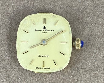 Baume and Mercier Quartz Watch Movement Swiss Made 6 Jewels BM5501 Sapphire Crown