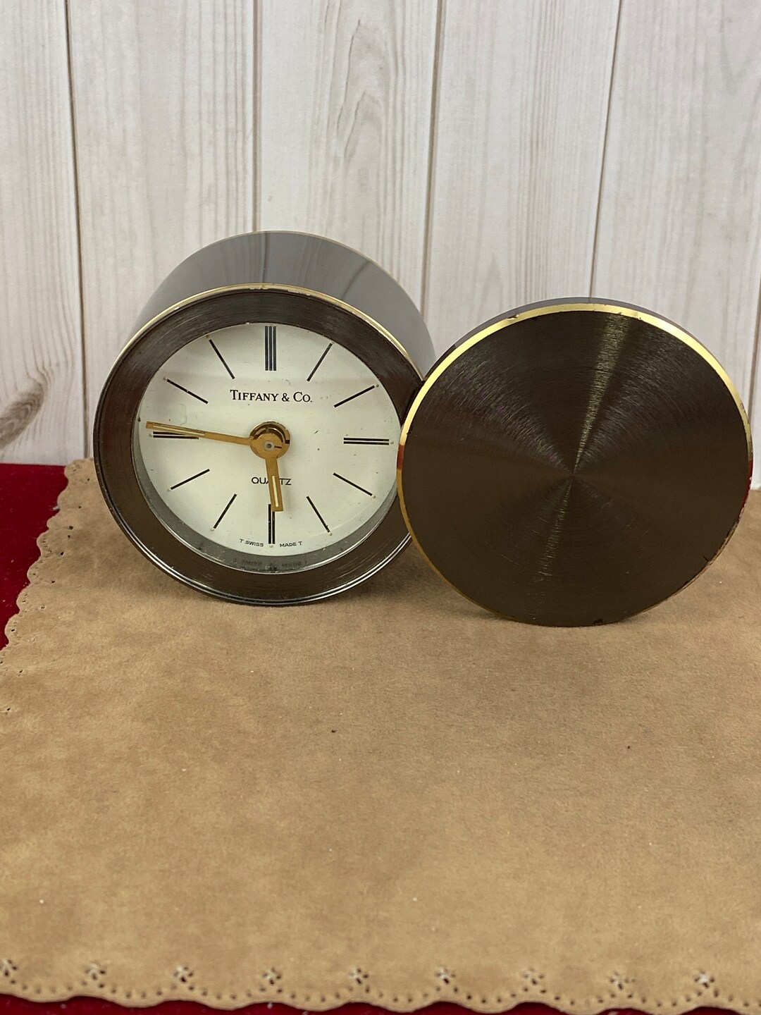 Vintage Tiffany & Co. Desk Alarm Clock, Swiss Quartz Movement - Etsy