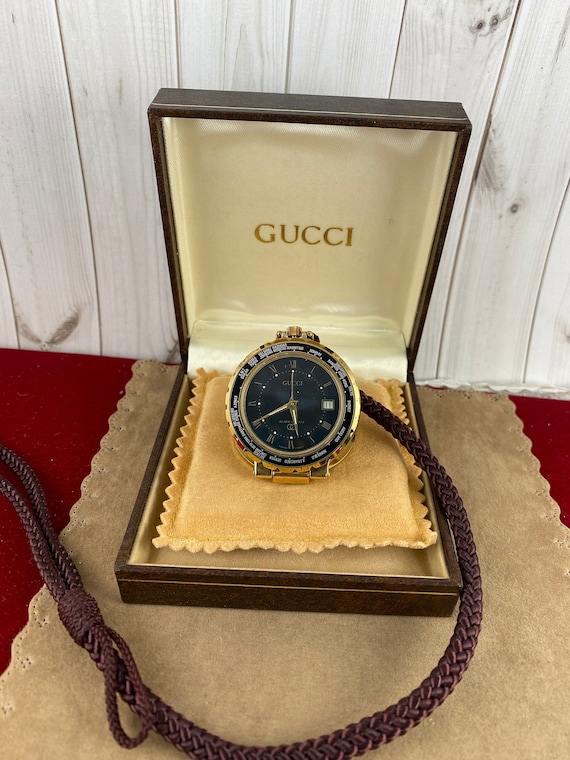 Authentic Vintage Gucci World Time Alarm Clock 18K