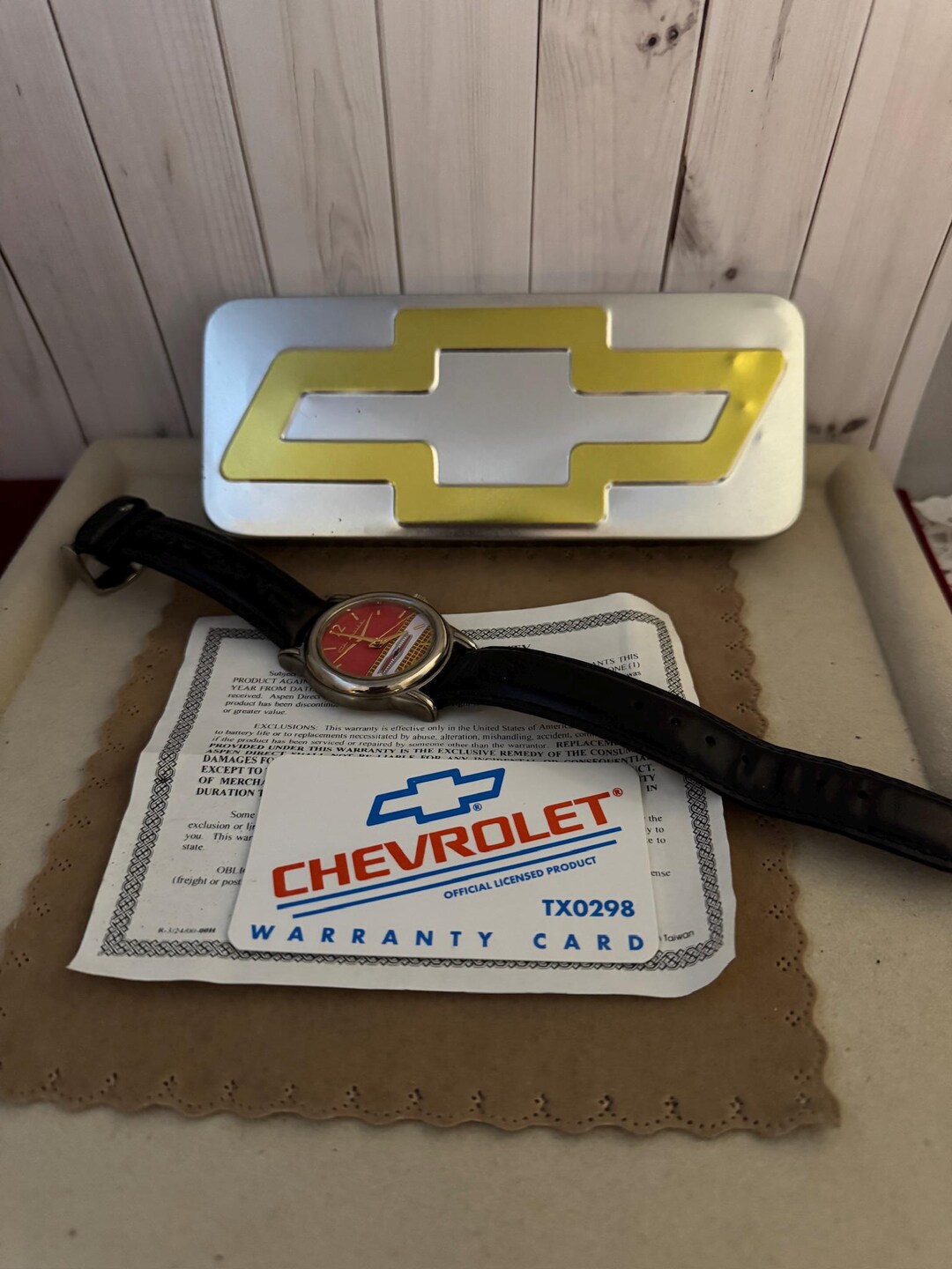 Vintage Rare Official Licensed GM 1957 Chevrolet Watch Has the Original ...