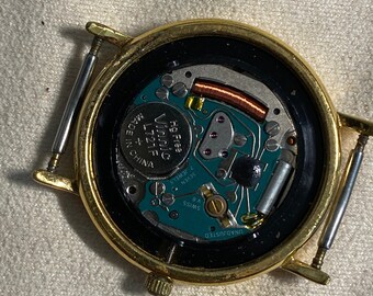 Vintage Swiss Made M & M Watch: 7 Jewels, Date, Gold Plated - Etsy