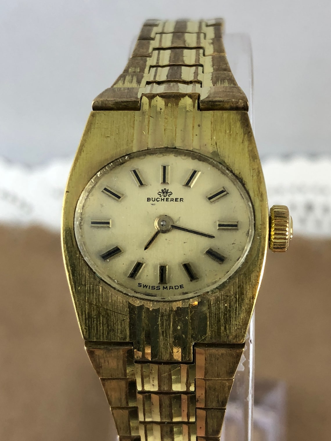 Vintage 1950's Bucherer 17 Jewels Ladies Wrist Watch Gold Etsy
