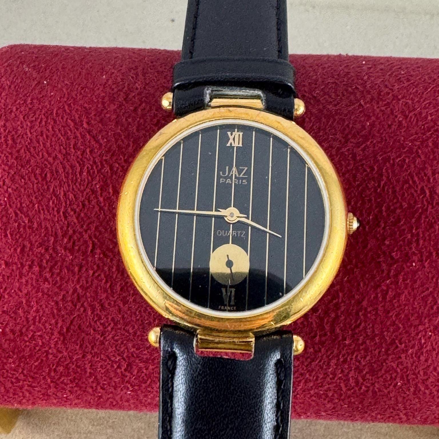 Vintage Jaz Paris Ladies Watch: Black & Gold Dial, Norwegian  display picture 3