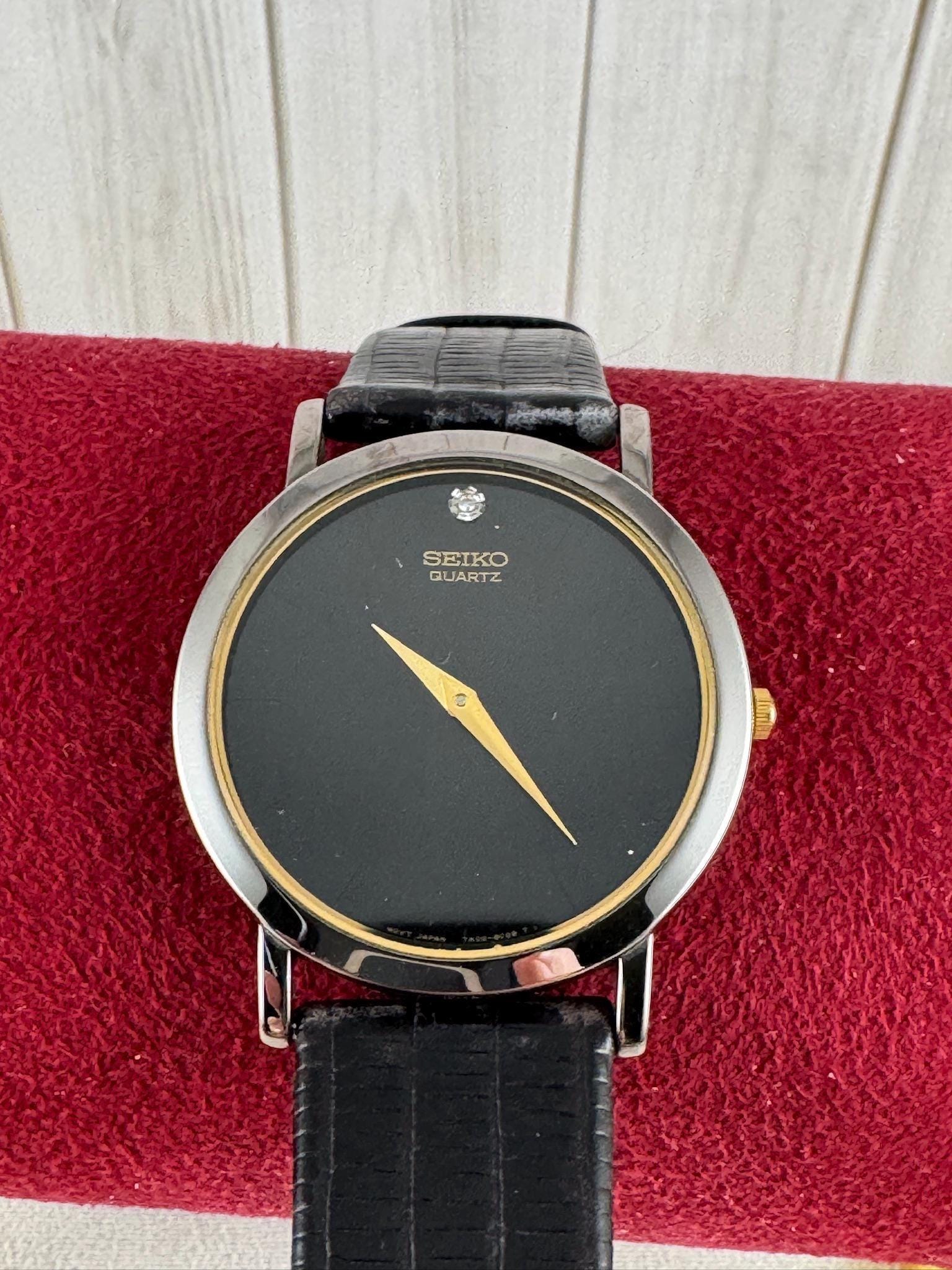そうた様 SEIKO TYPE2 DAY DATE Vintage Watch Vintage Seiko Type II 7546 7060 White Dial Men Quartz Watch