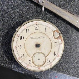 Vintage Hamilton Pocket Watch for Parts 17 Jewels 10873 pot luck
