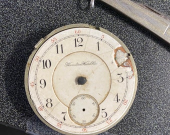 Vintage Hamilton zakhorloge voor onderdelen 17 juwelen 10873 pot luck