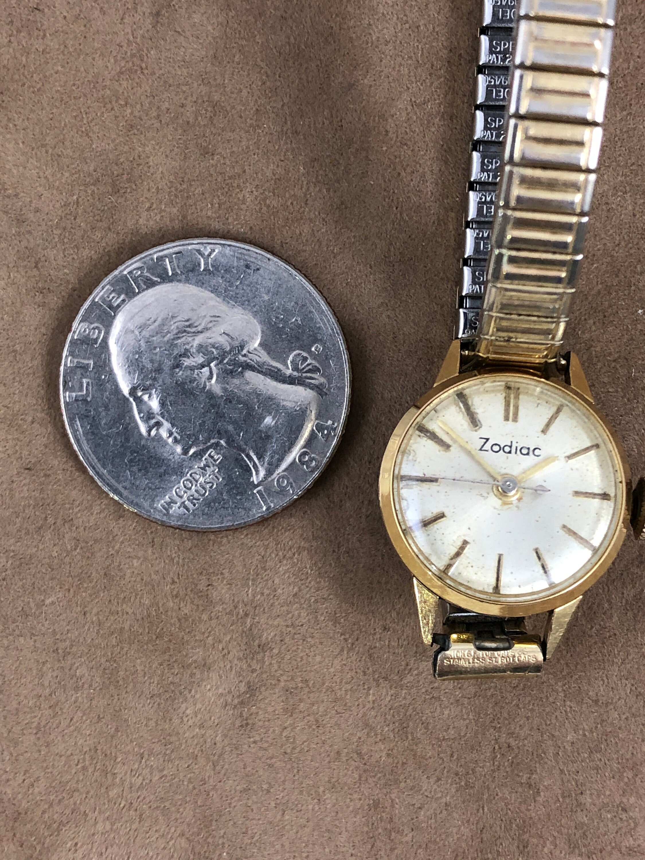 Zodiac Vintage Watch Late 1940's Hand Wind 14K 20 Micron