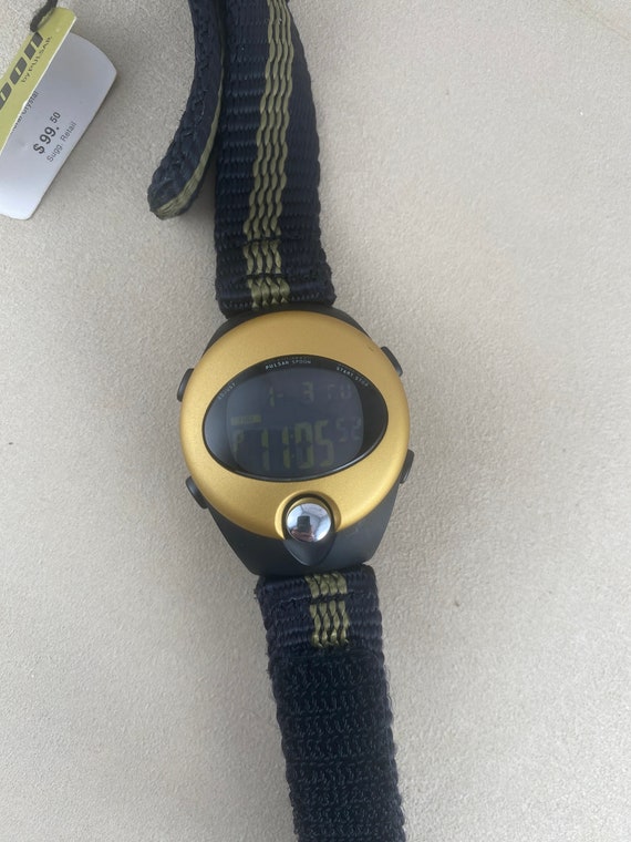 Vintage Pulsar Spoon Spoon Reloj Oro y Cara Roja Nueva Bateria Funciona Luces Cool Spy Watch W620 4330 820272 Etsy Mexico
