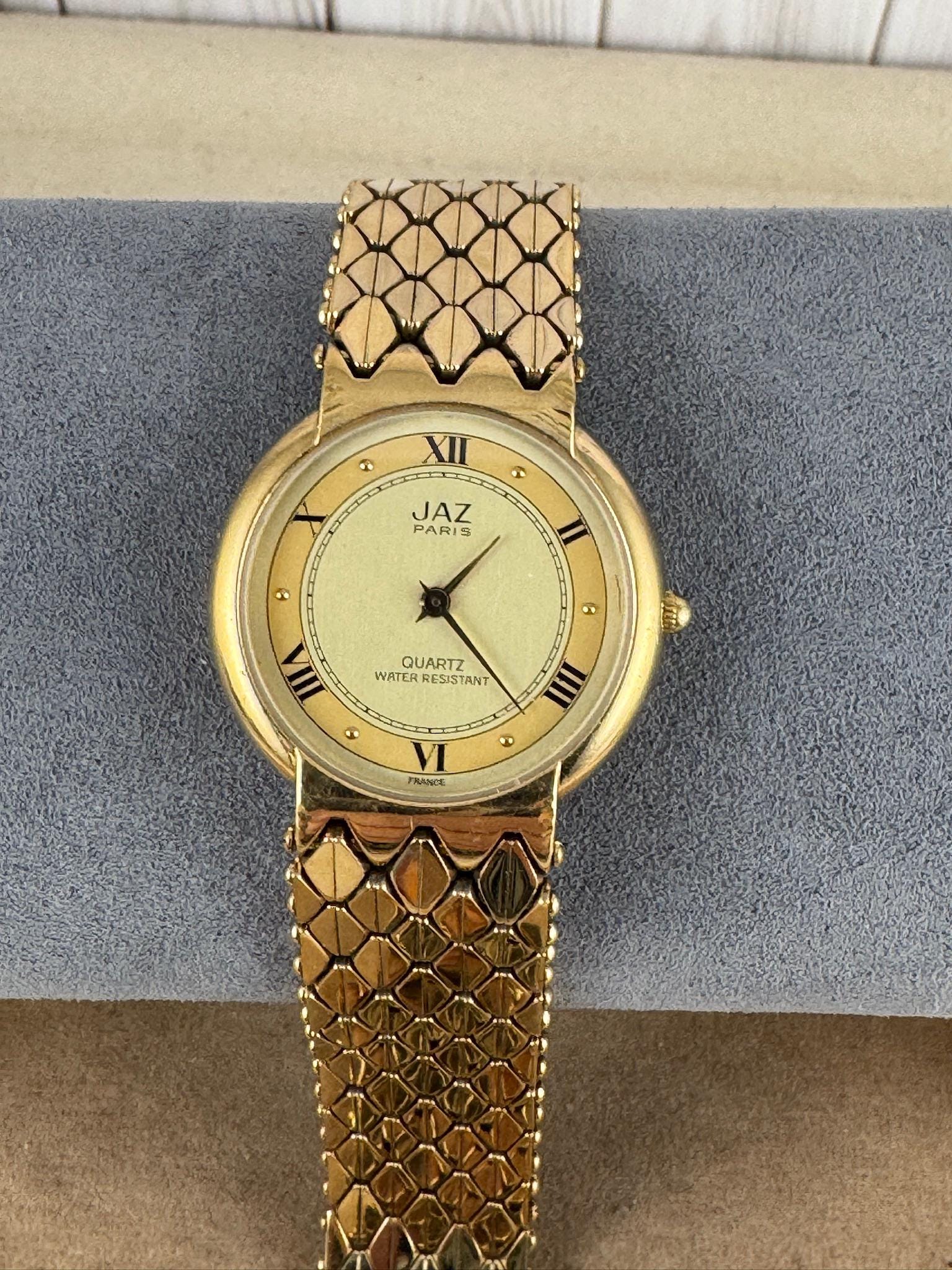 Vintage Jaz Paris Gold Plated Watch: French Designer  display picture 1