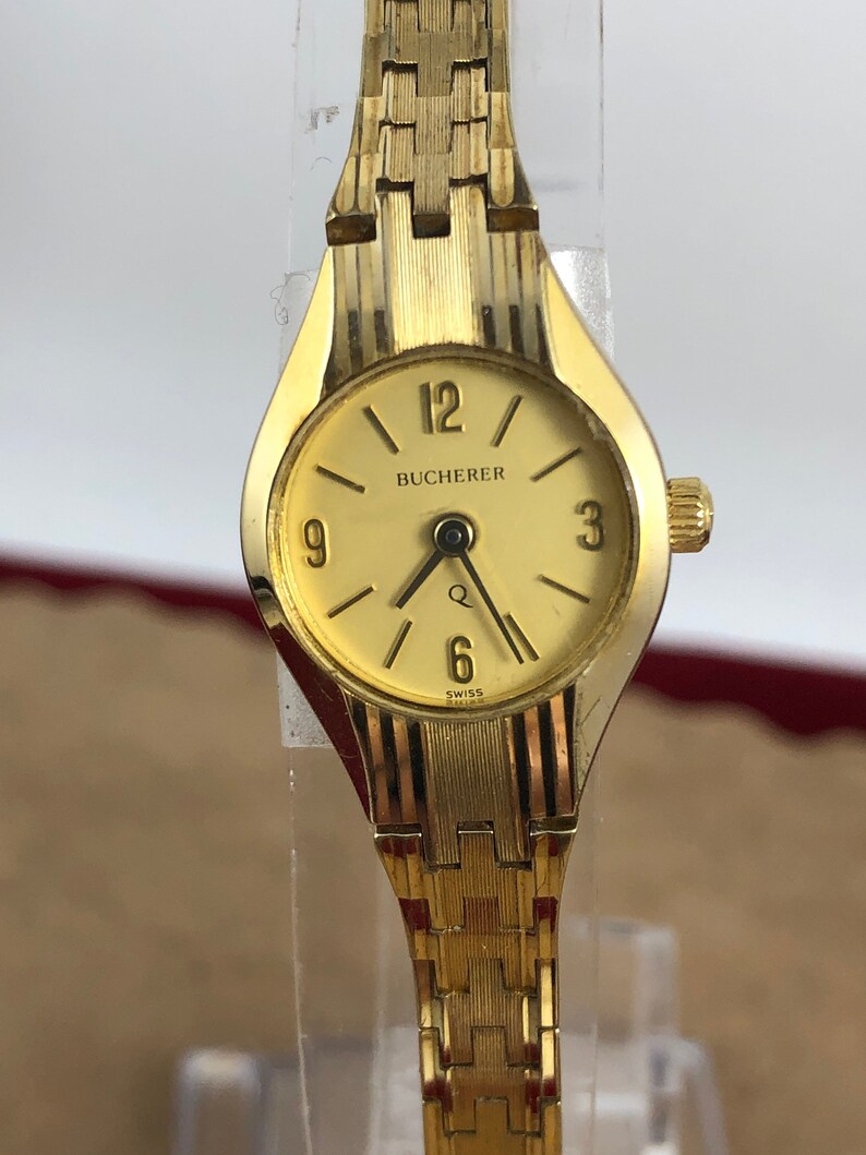 Vintage 1970's Bucherer Ladies Wrist Watch Gold Plated - Etsy