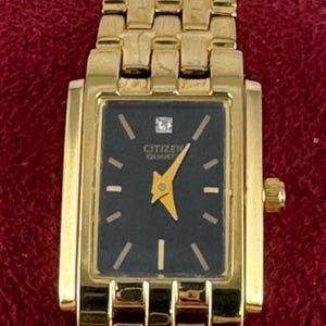 slim fit dress slacks Vintage Citizen Dress Watch 80s Gold White Sunburst Dial Quartz  Phil &  Phil's