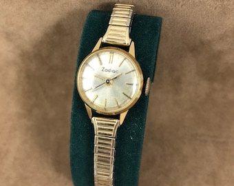 ぐく丸吉 Zodiac Vintage Watch Late 1940's Hand Wind 14K 20 Micron