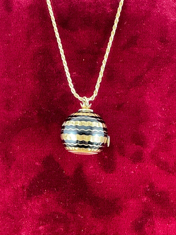 Vintage Caravelle Pendant Ball Orb Watch Womens 29mm Enamel Manual Wind Swiss Caravelle Pendant Watches for sale | eBay main image 4