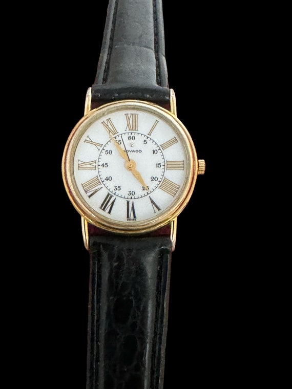 Vintage 80’s Movado wrist watch 1980s 14k Movado Watch – Pippin Vintage Jewelry main image 4