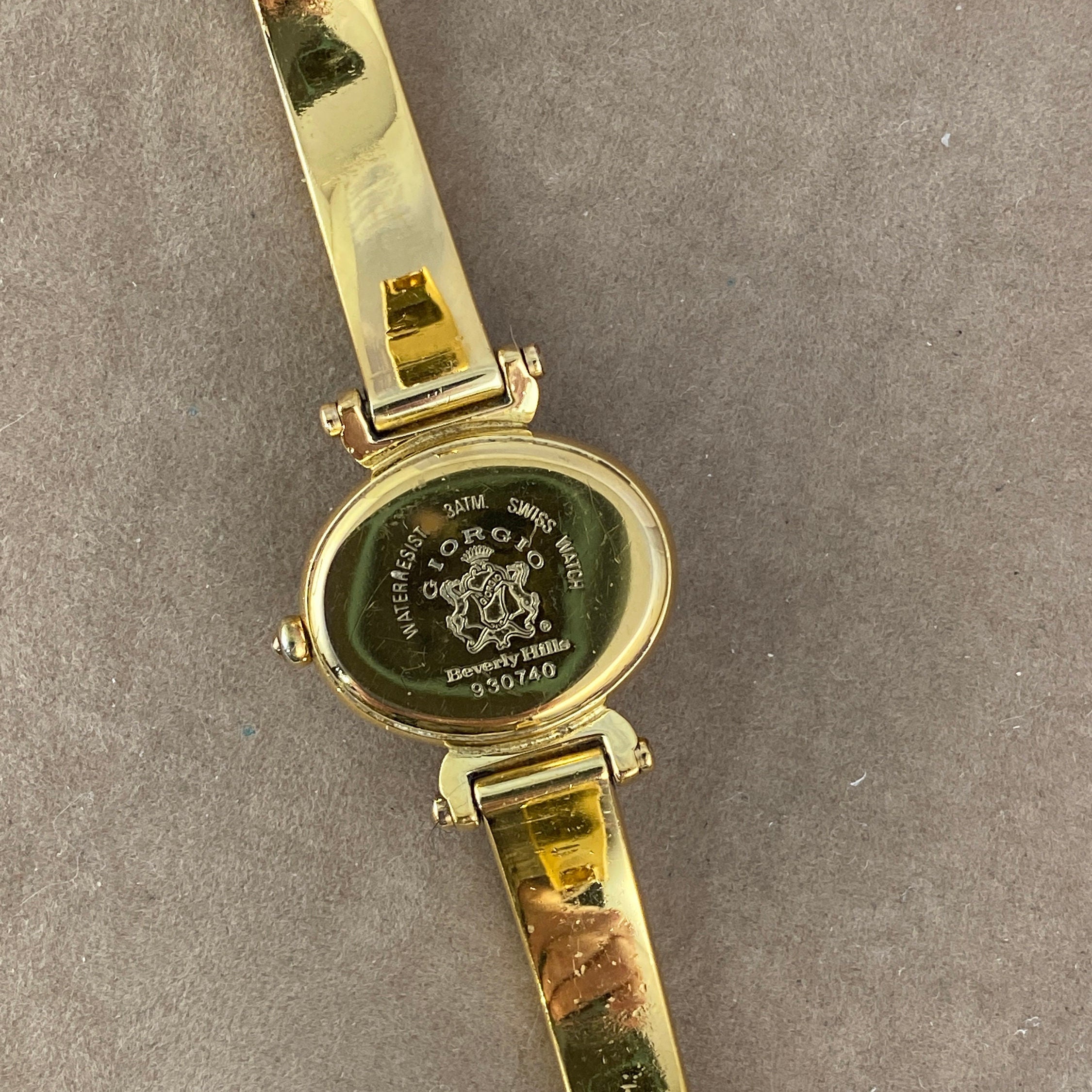 Vintage Giorgio Beverly Hills Swiss Watch: Gold Plated Cuff  display picture 1