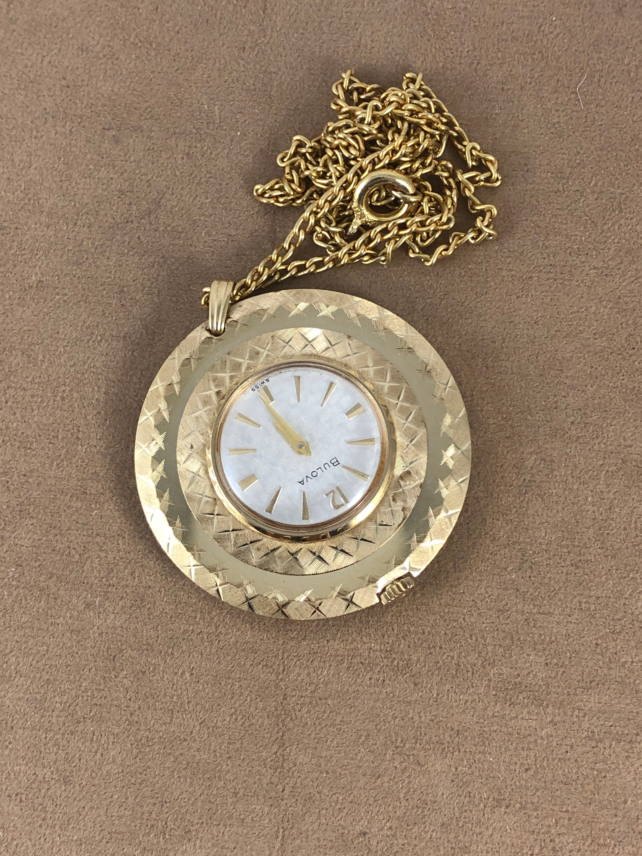Bulova pendant watch deals