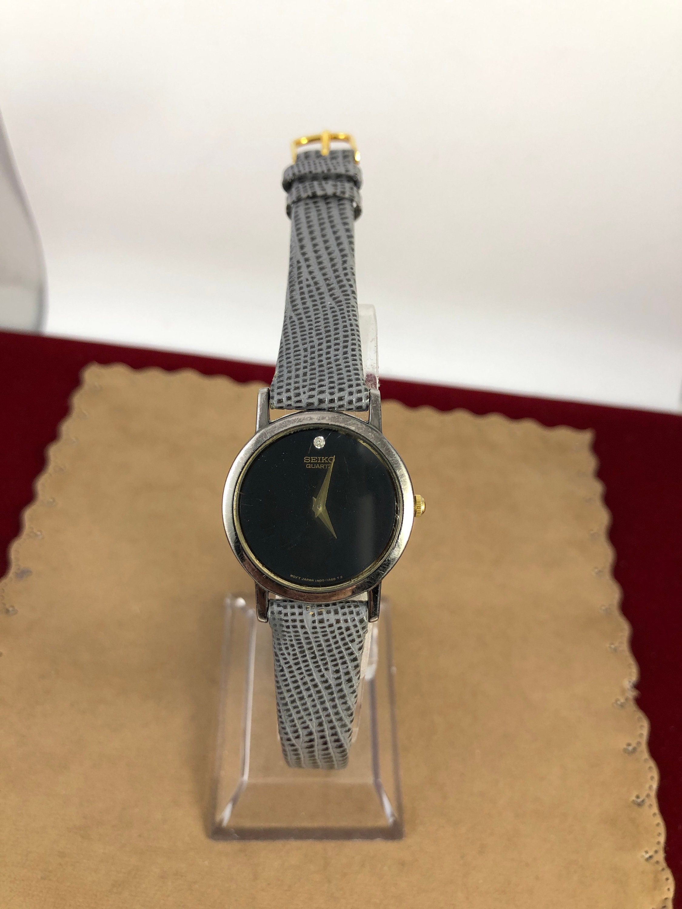 時計 seiko calf-Z 12 seiko calf-Z 12（Seiko Calf Leather Black 12mm Watch Strap +