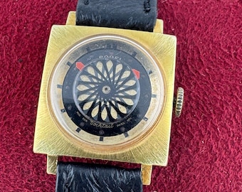 Vintage Gold Filled Borel Kaleidoscope Cocktail Watch: Art Deco Swiss Ladies Wristwatch