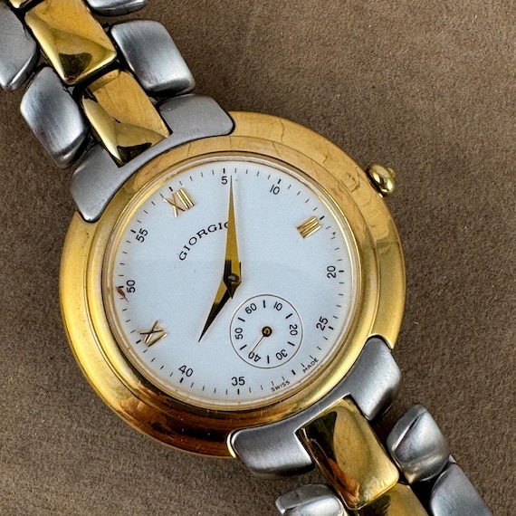Vintage Giorgio of Beverly Hills Two-tone Swiss Watch - Etsy