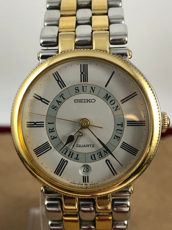 Vintage Extremely Rare SEIKO 2 Tone Gold and Silver Watch Vintage Extremely Rare SEIKO 2 Tone Gold and Silver Watch