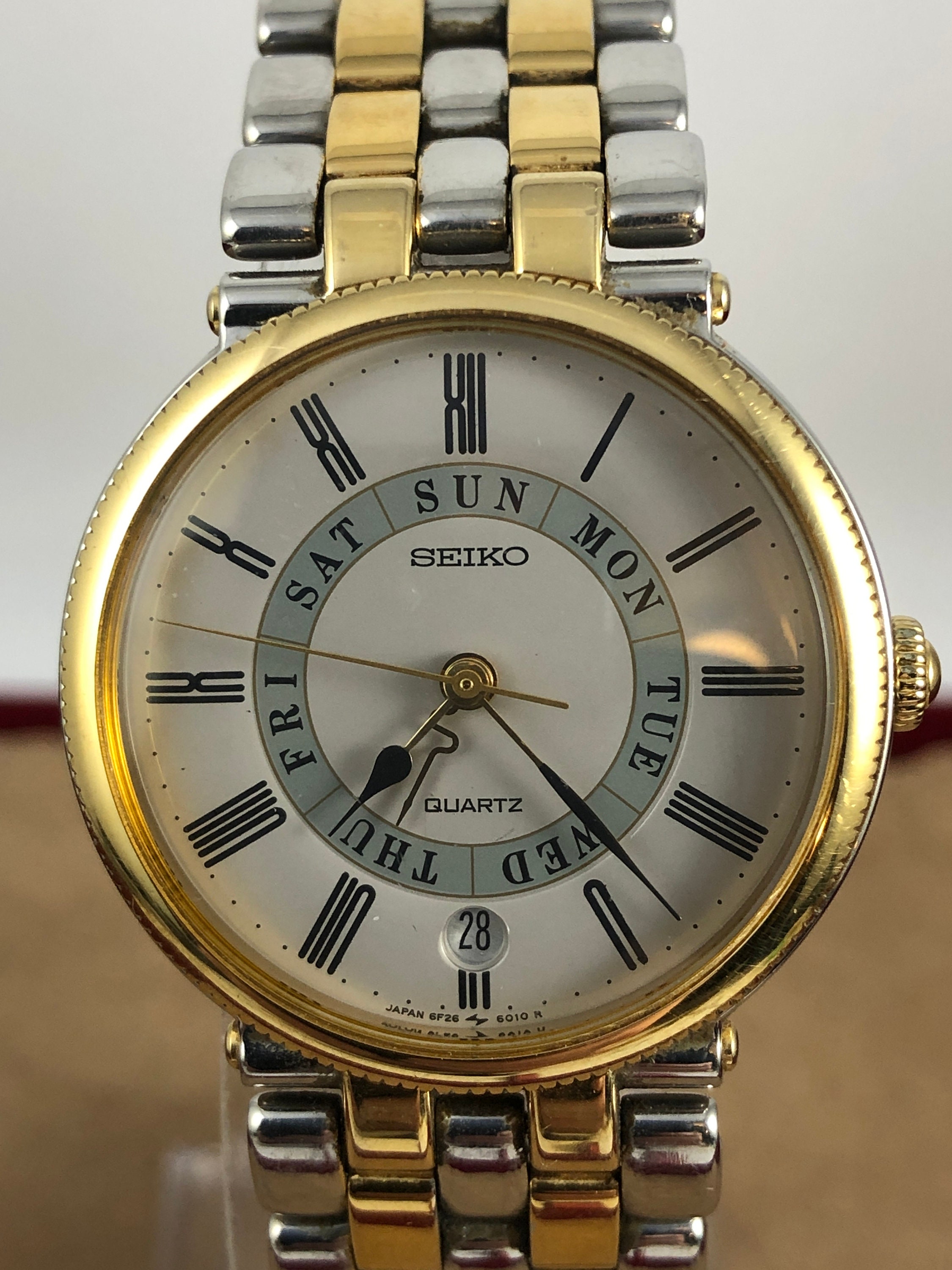 Vintage Extremely Rare SEIKO 2 Tone Gold and Silver Watch Vintage Extremely Rare SEIKO 2 Tone Gold and Silver Watch