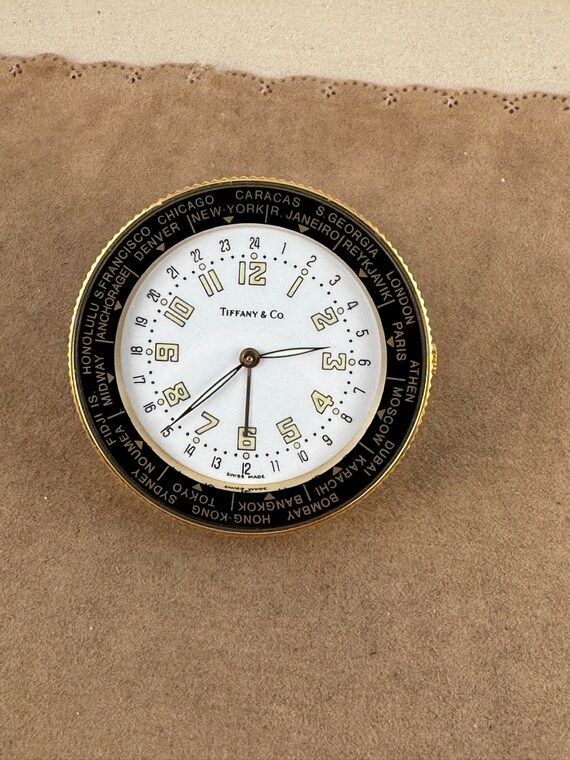 Rare 1920's Tiffany Cortland-Concord Travel Alarm sold at