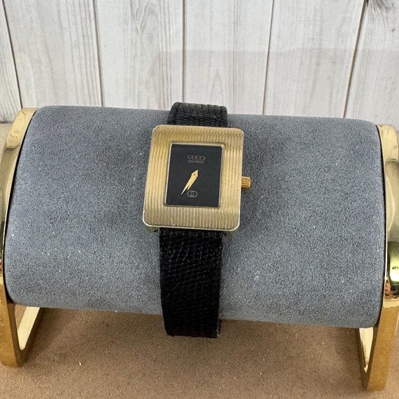 Gucci 18k vermil watch 18K Gold Electroplated Gucci Watch sold at auction on 8th  main image 3
