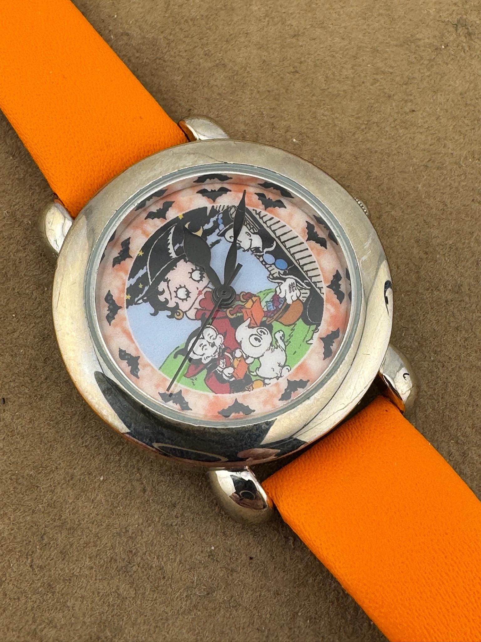 Vintage Halloween Time with Betty Boop Its a Glamorous Betty Boop watch Betty Boop Watches - Etsy main image 3