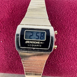 Microsonic LCD watch from the 1970&#39;s in 10K Rolled Gold working