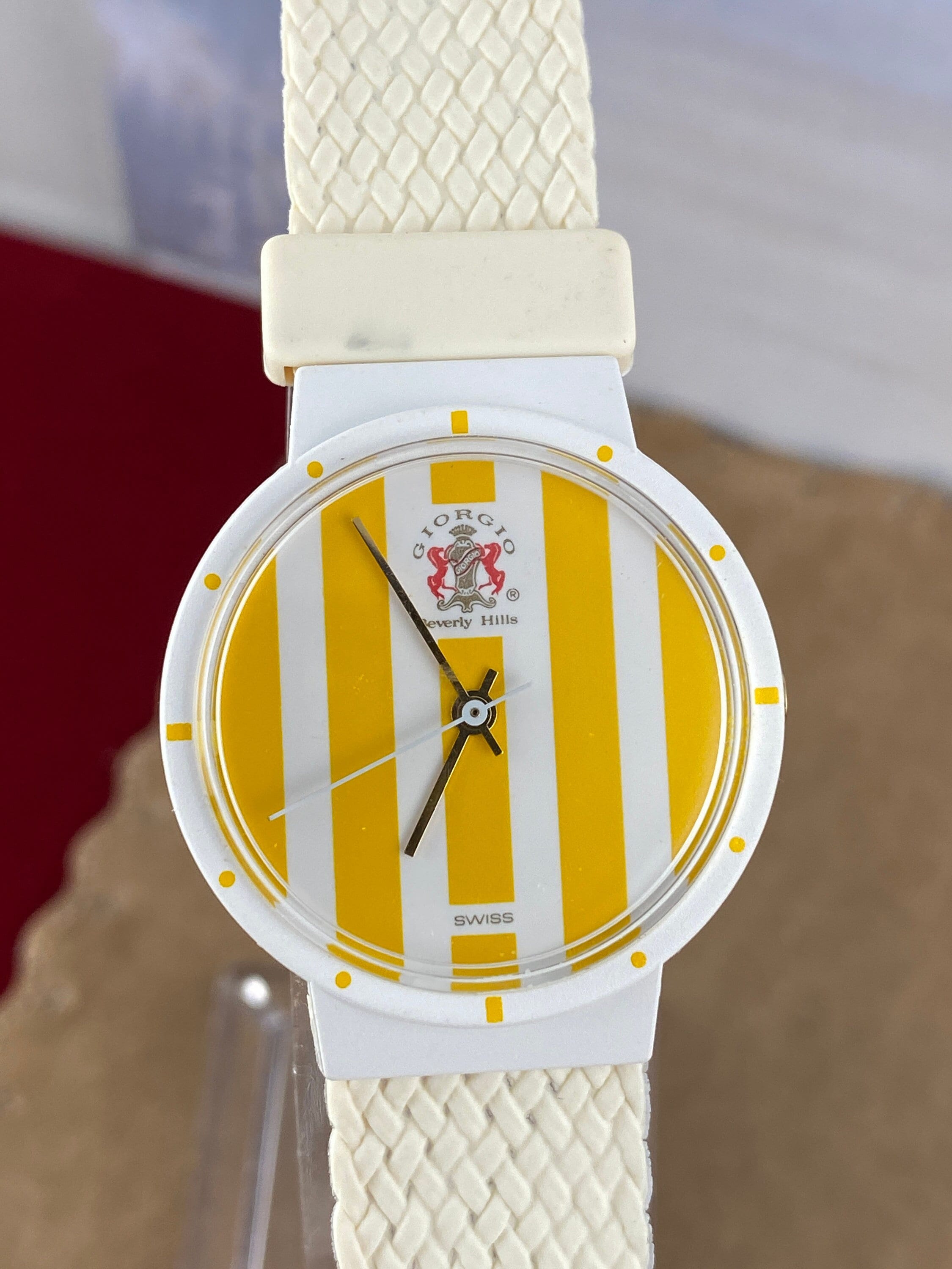 Vintage Giorgio of Beverly Hills Swiss Made Luxury Watch 6.7 Inch Cuff 2 Tone Gold and Silver Link Bracelet Water Restraint Etsy Canada