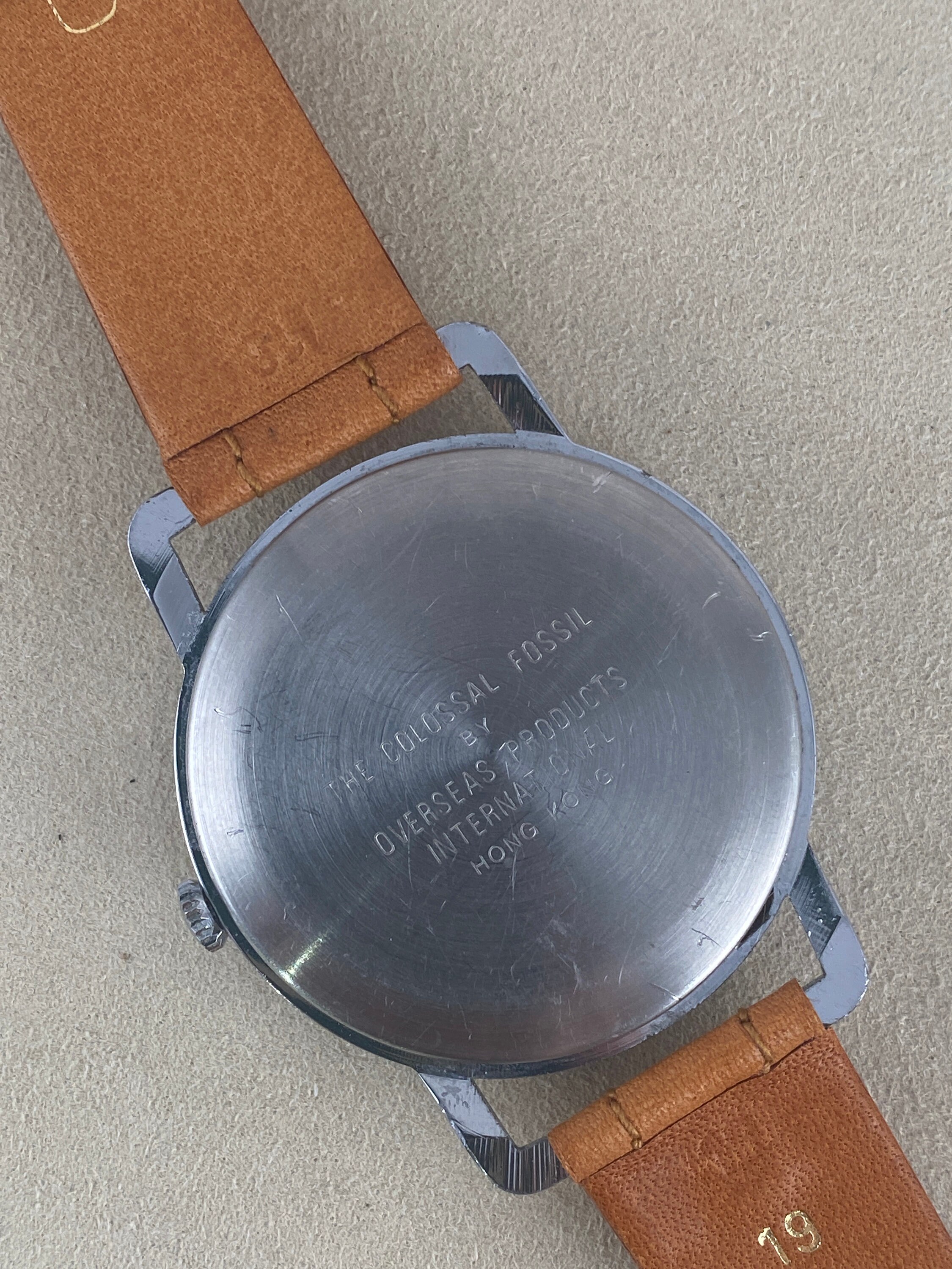 Vintage 1980s Fossil Collection Moon Phase Watch: Stainless 
