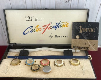 Set di orologi vintage Louvic da 21 gioielli: realizzati in Svizzera con lunette intercambiabili