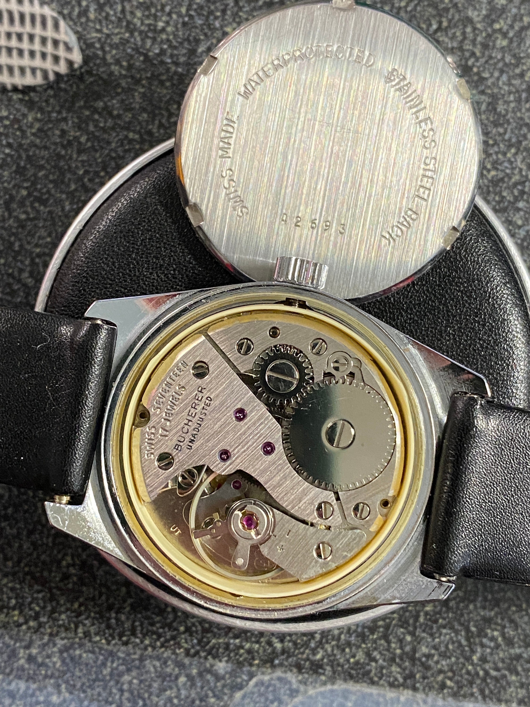 Vintage 1960's Bucherer Swiss Made 17 Jewels Swiss Watch