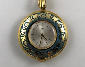 Vintage bucherer pendant watch values sale